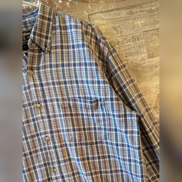 New Upcycled Handcrafted Dip Dyed Button Down Shirt With Denver Broncos Logo - Picture 12 of 15